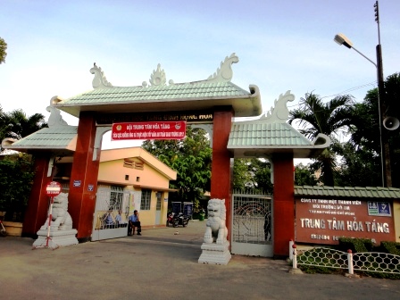 Cơ sở vật chất và phòng chờ tại lò thiêu Bình Hưng Hòa