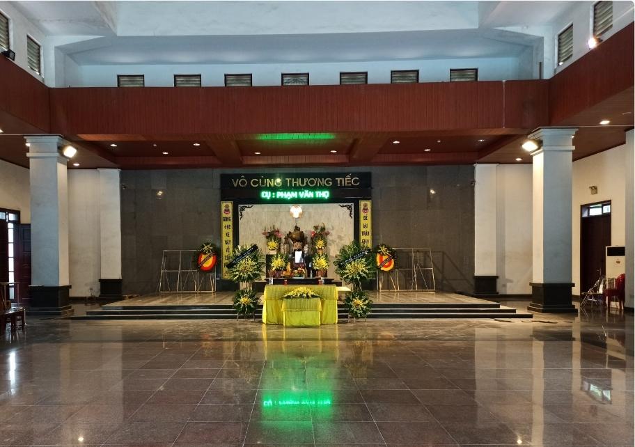 Không gian sảnh nhà tang lễ